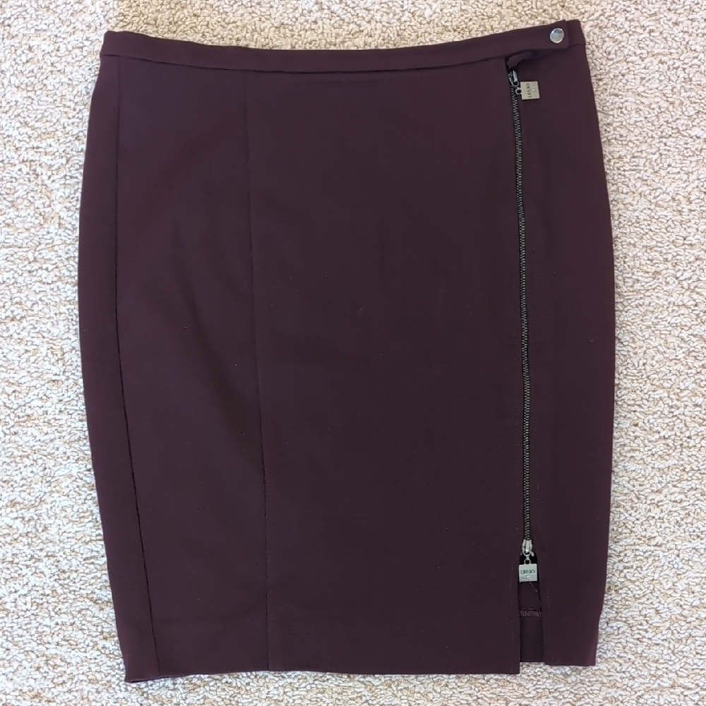 Liu Jo Plum Pencil Skirt with Zipper